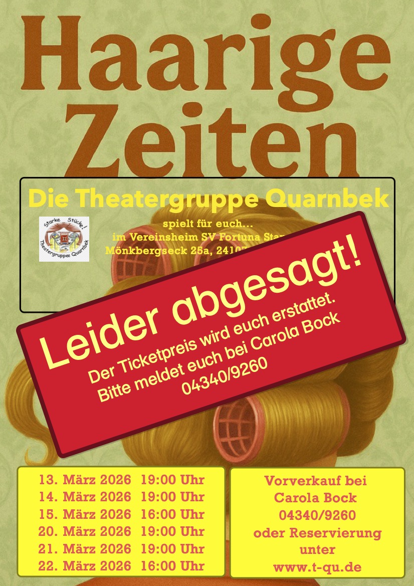 Plakat Haarige Zeiten 2026